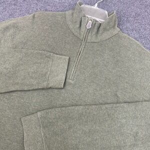 American Living Men's 1/4 Zip Long Sleeve Sweater‎ Green Size XL Preppy Cool Dad